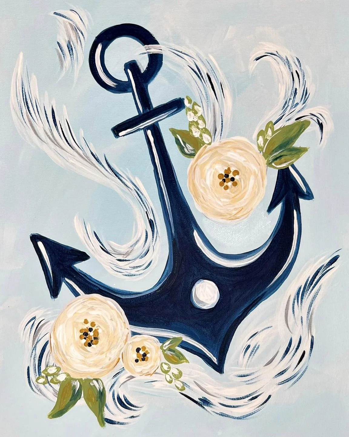 Anchors Away — painting design available at Bluey's Imaginations sessions